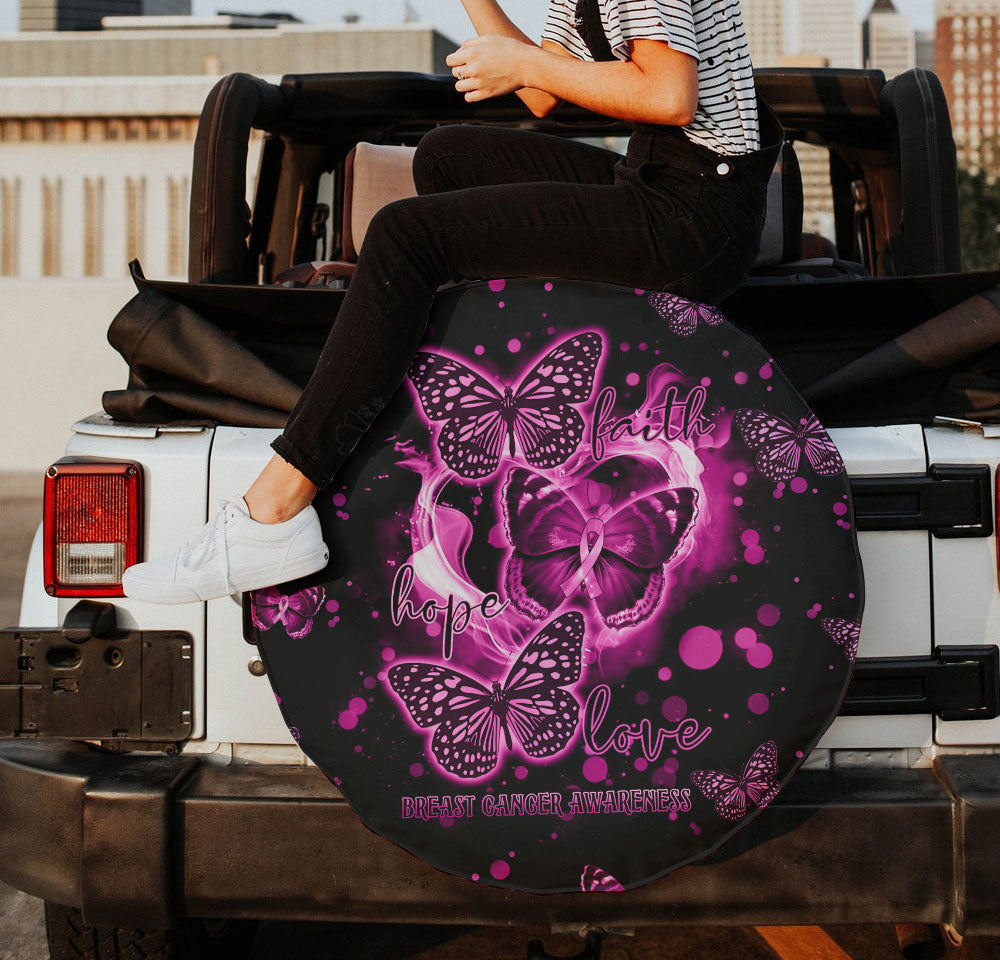 Butterfly Heart Breast Cancer Awareness Automotive - Lahn2009214ki