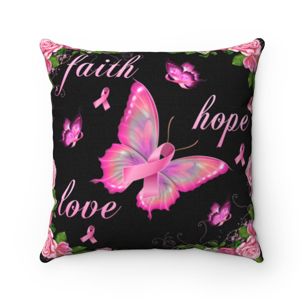 Breast Cancer Awareness Butterfly Fhl Pillow - Latg0812204