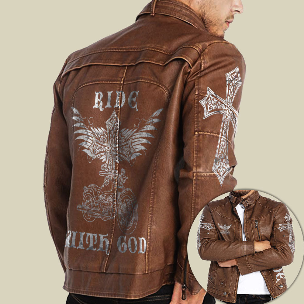 Ride With God Leather Jacket - Tlnh1310214