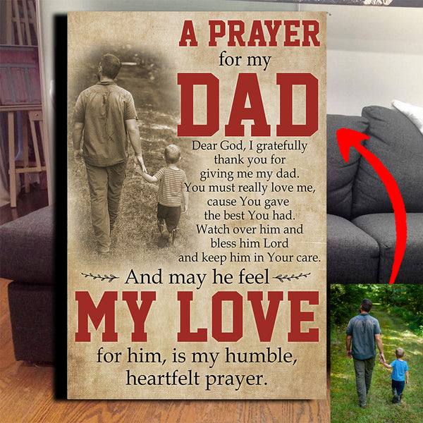 A Prayer For My Dad Canvas Custom Nh290520O