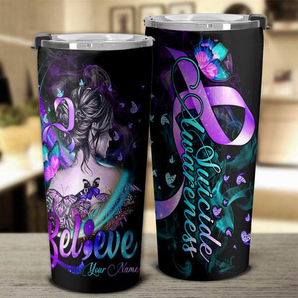 Personalized Believe Suicide Prevention Awareness Prevention Tumbler - Latg2608216ki