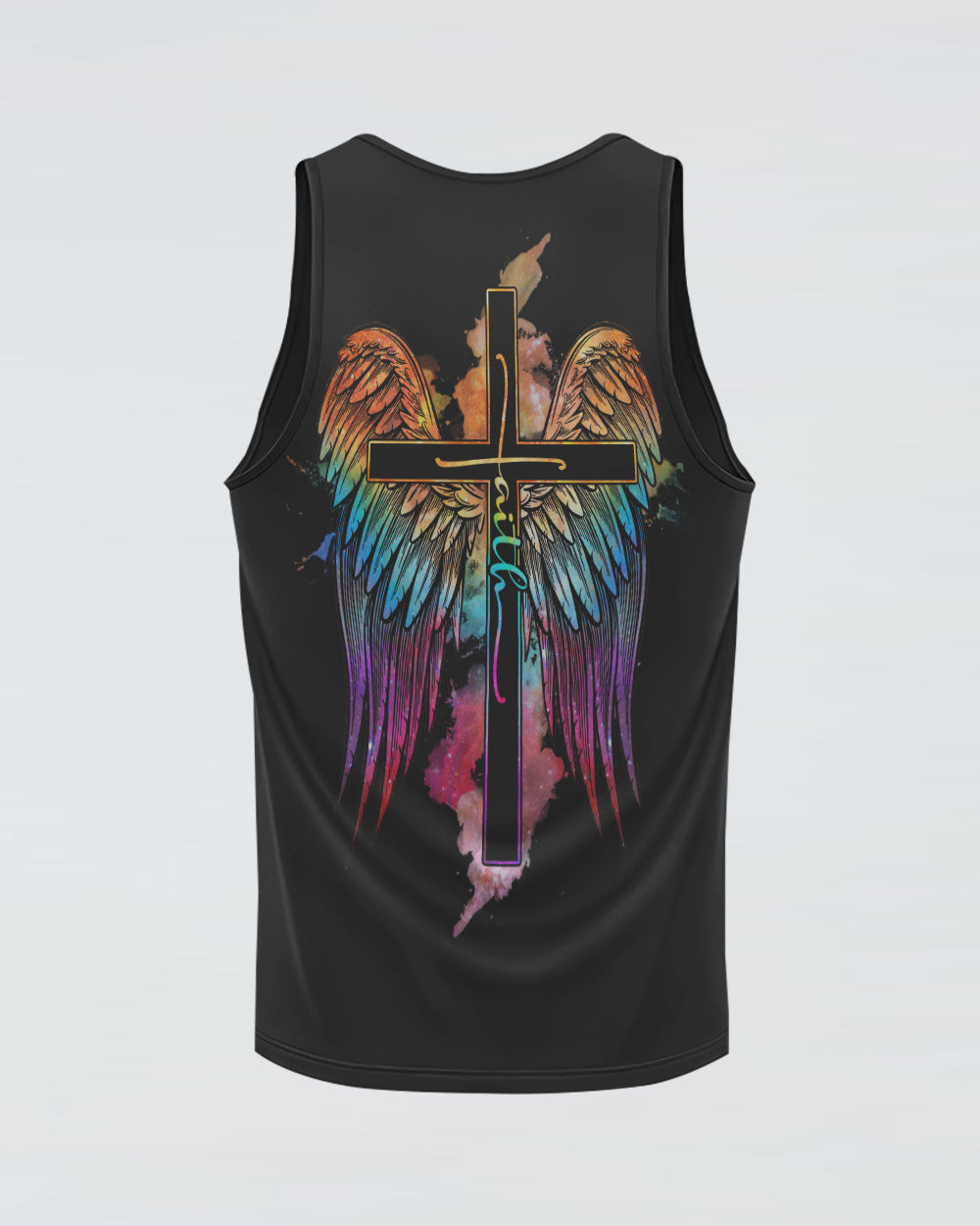Galaxy Wings Faith Cross Women's Christian Tanks