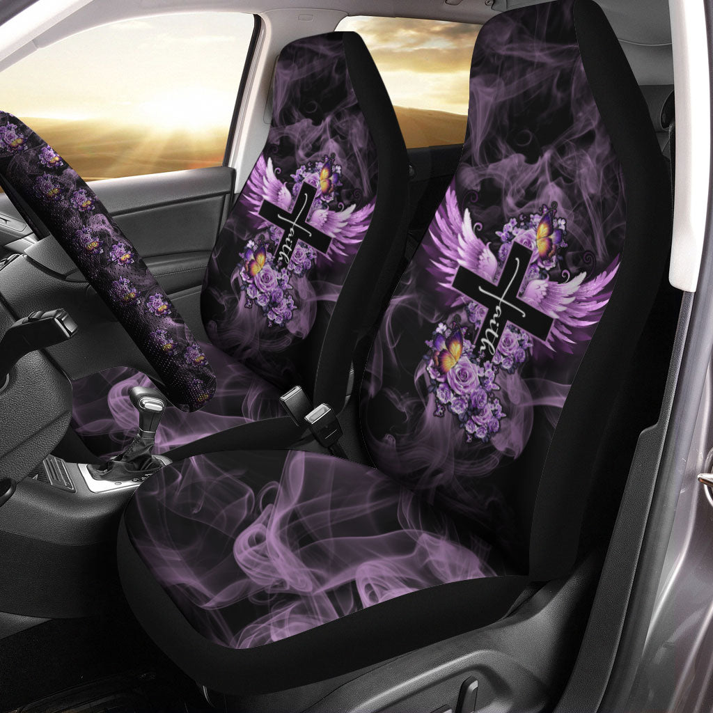 Butterfly Purple Rose Faith Automotive - Tltm1304214ki