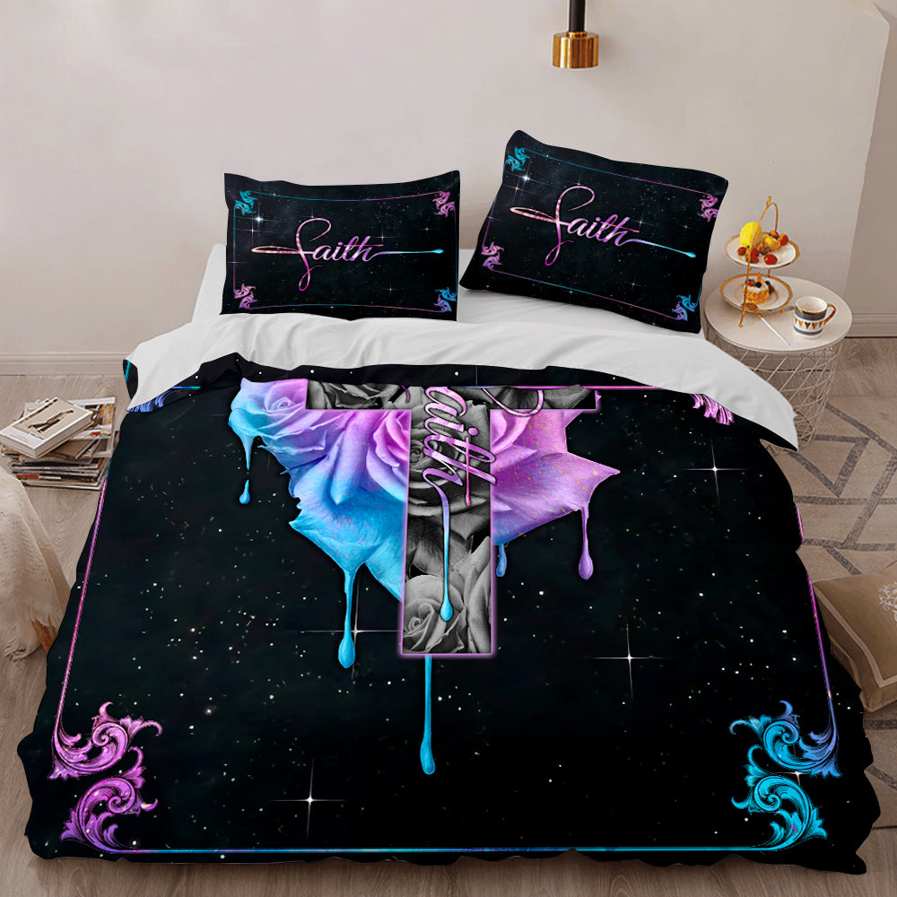 Rose Watercolor Bedding Set - Latg2804212HA