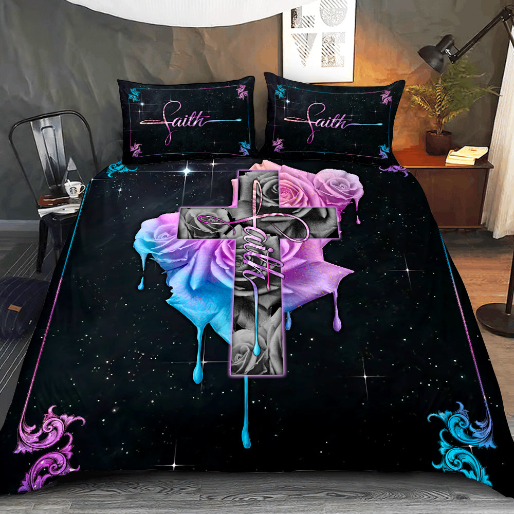 Rose Watercolor Bedding Set - Latg2804212HA