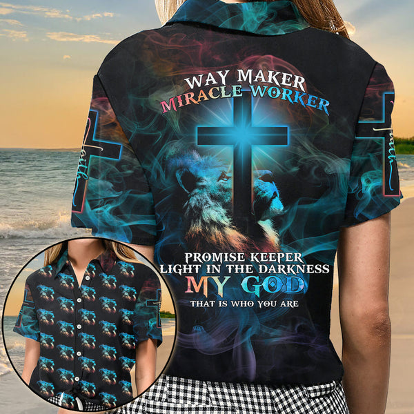 Way Maker Lion Cross Light Hawaiian Set - Tltm2004211