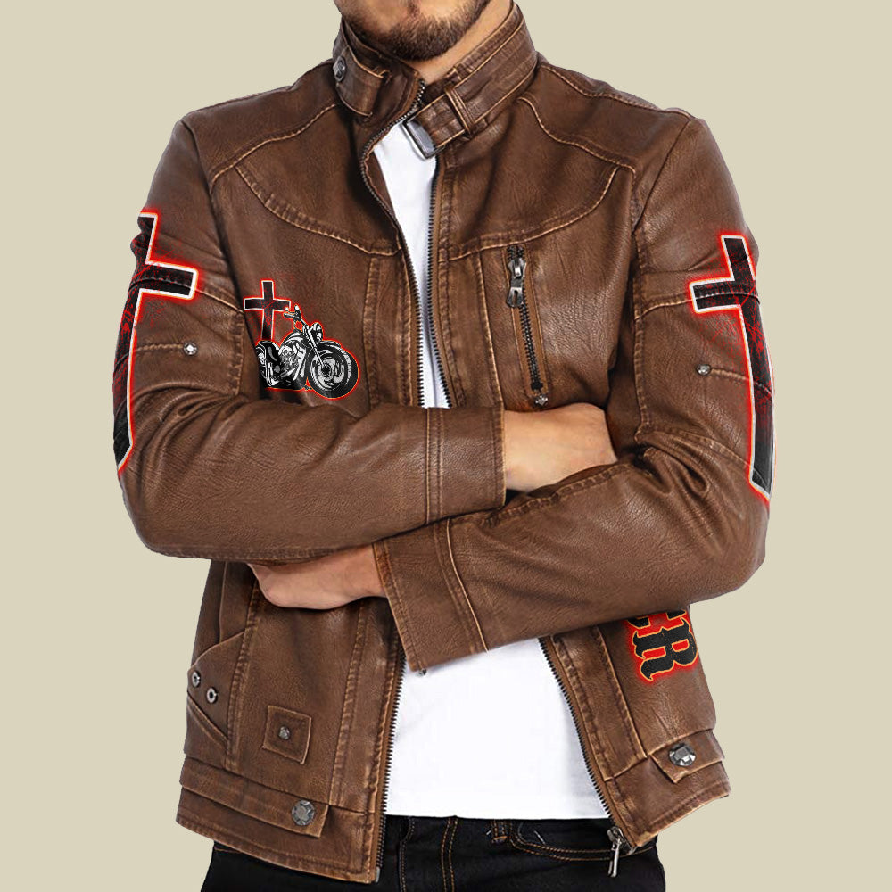 Blessed Biker Leather Jacket - Tltm0610212