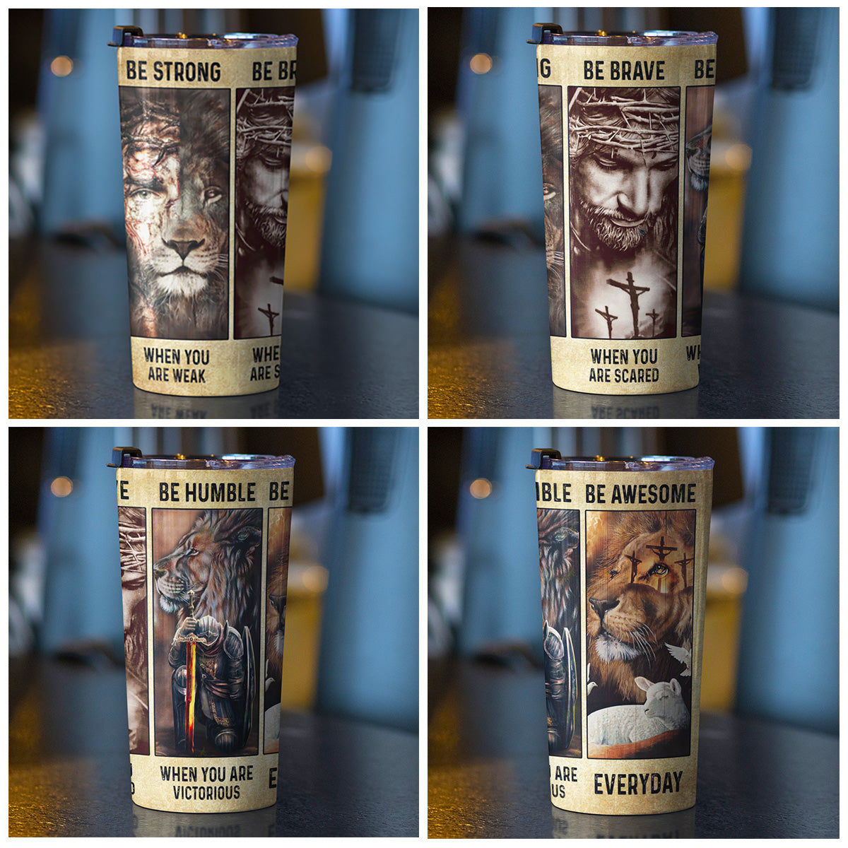 Be Strong Be Brave Jesus Tumbler - Tlno3003215