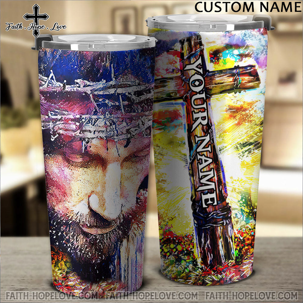 Personalized Painting Jesus Tumbler - Tlnz2110212