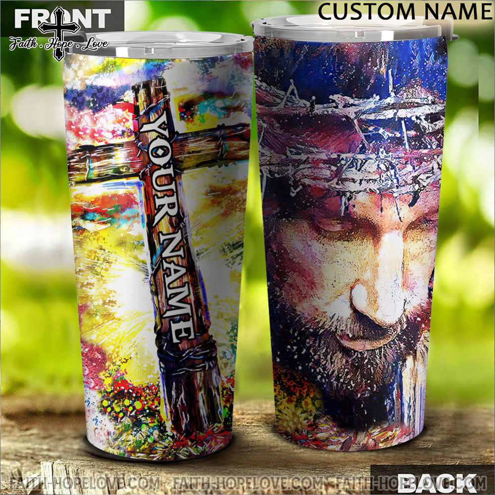 Personalized Painting Jesus Tumbler - Tlnz2110212