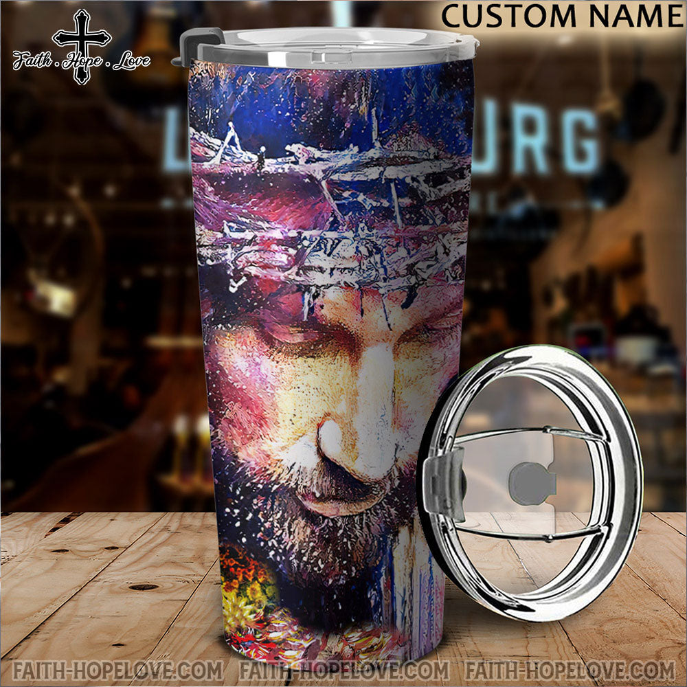 Personalized Painting Jesus Tumbler - Tlnz2110212