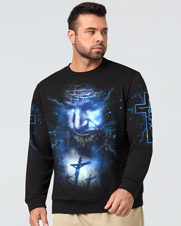 Jesus Is My God My King My Lord My Savior Men's Christian Sweatshirt