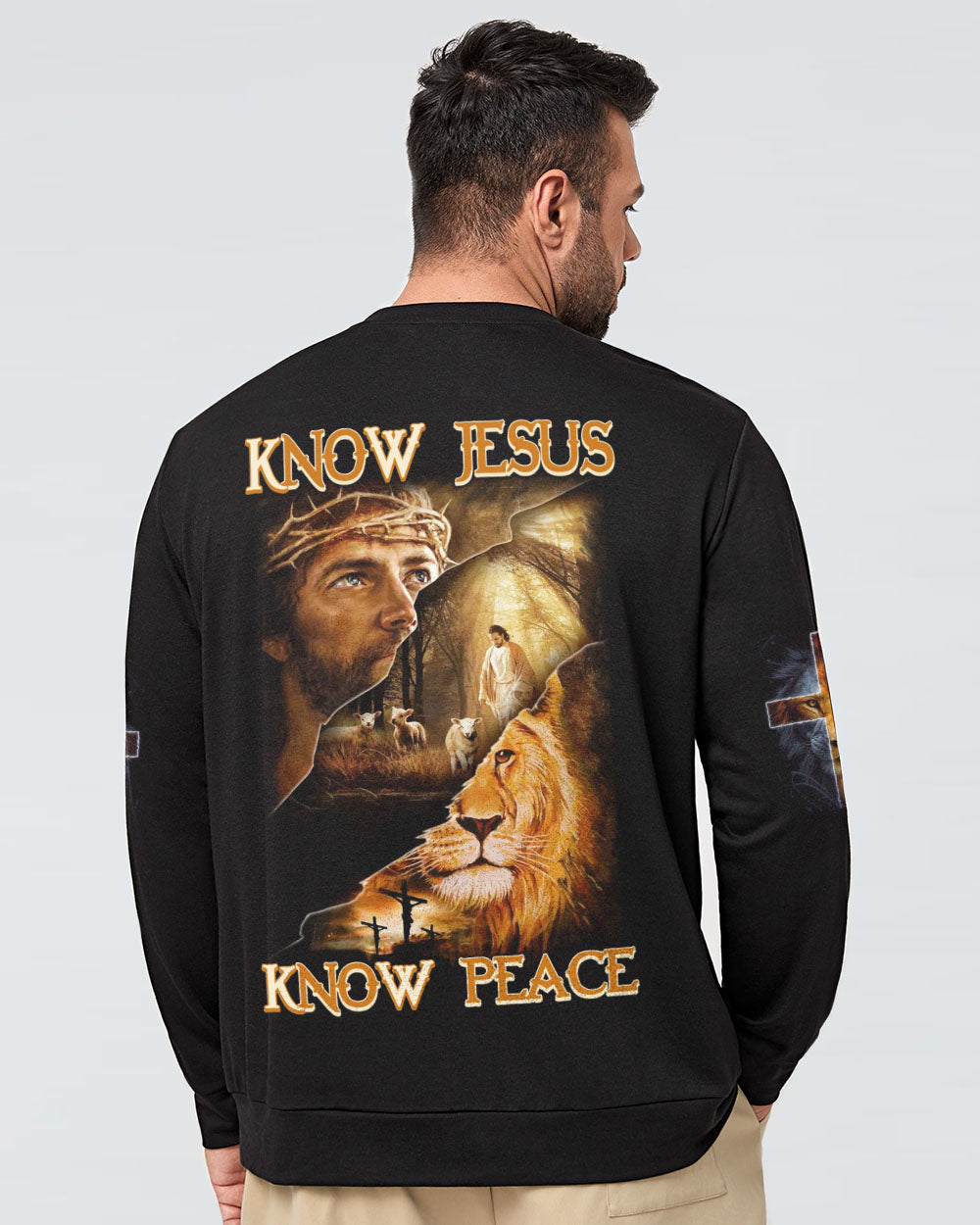 Know Jesus Know Peace Men's Christian Sweatshirt