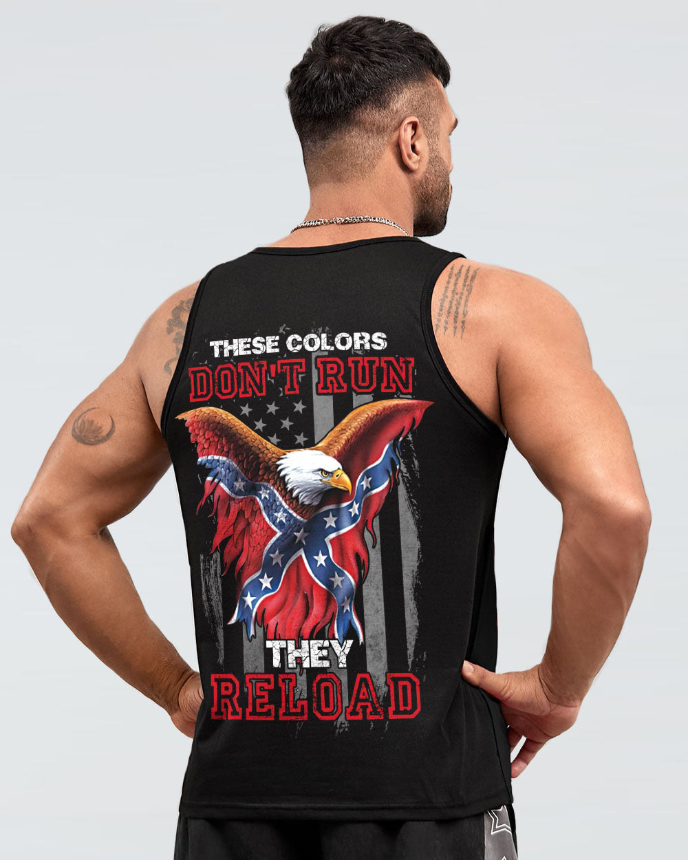 These Colors Don't Run Eagle Men's Christian Tanks