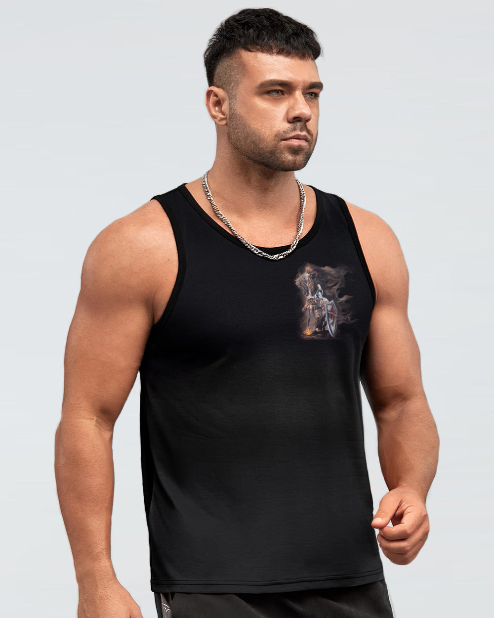 A Child Of God A Man Of Faith Lion Warrior Men's Christian Tanks