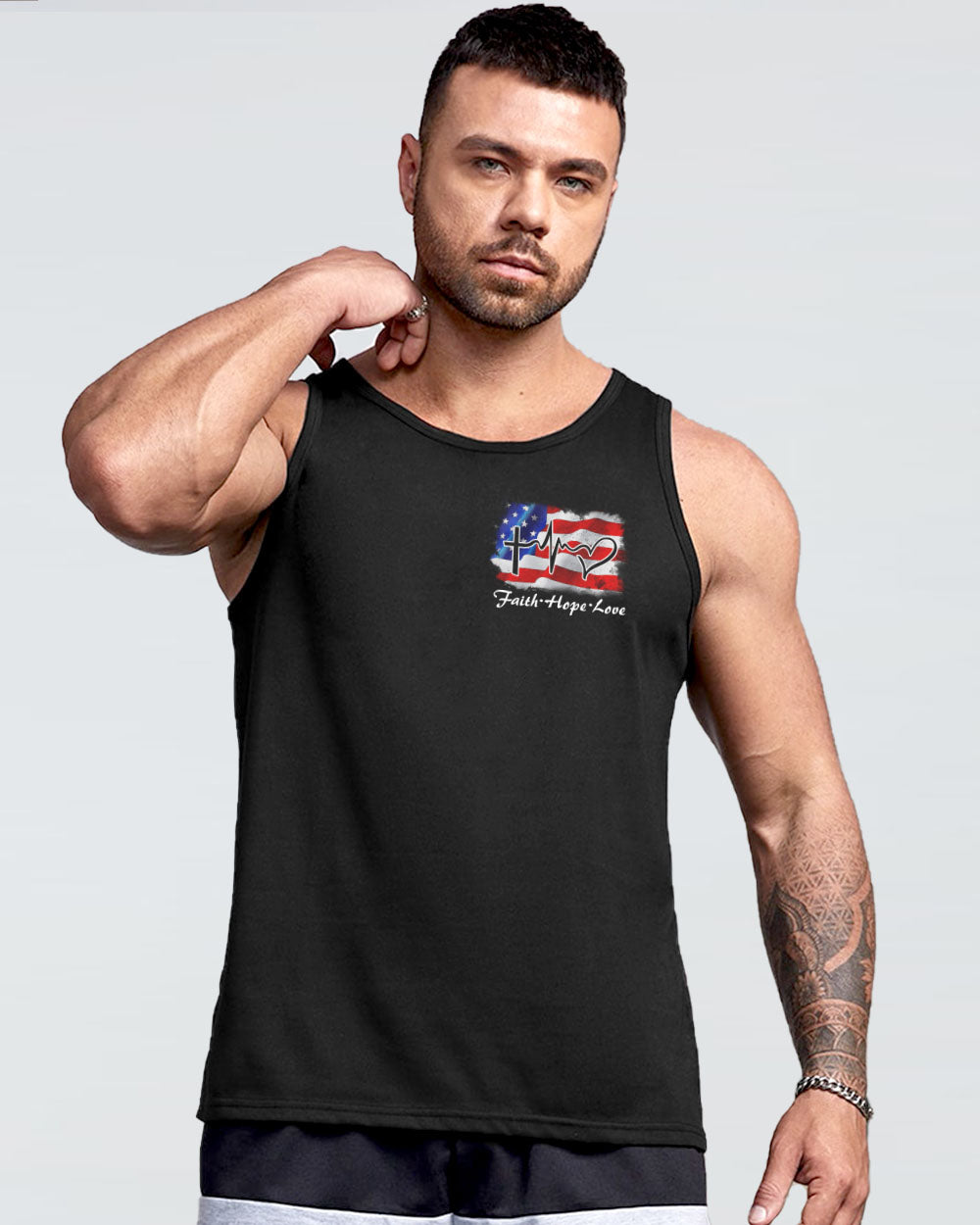Sorry If My Patriotism Offends You Trust Me Your Lack Of Spine Wings Men's Christian Tank