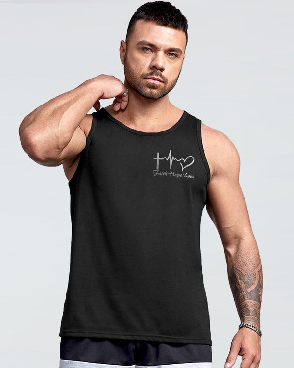 One Nation Under God Eagle Painting Men's Christian Tanks