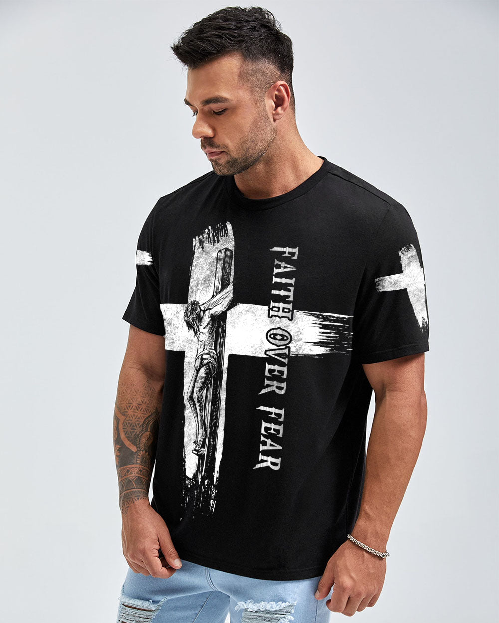 A Child Of God A Man Of Faith Men's Christian Tshirt