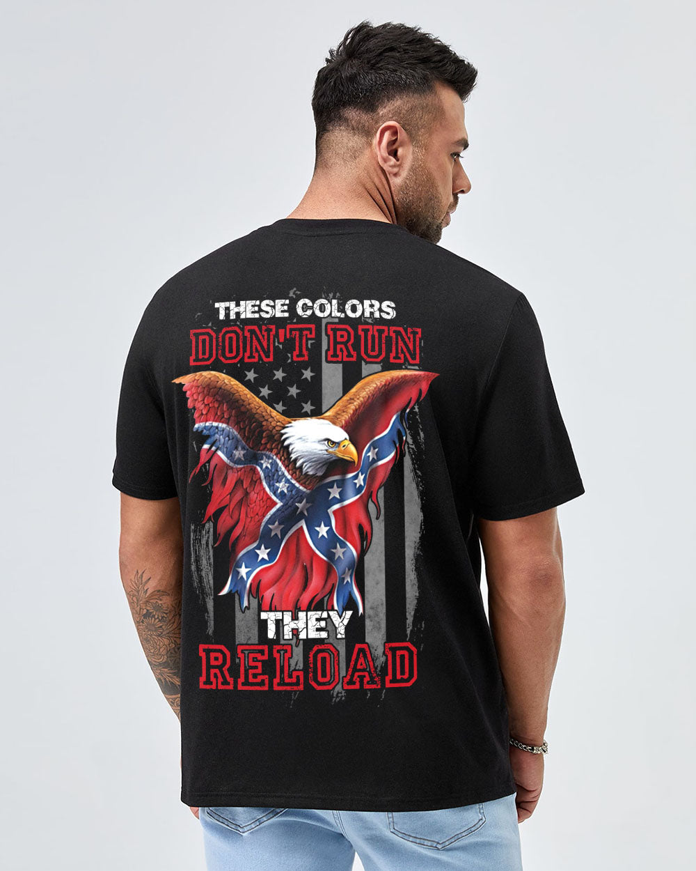 These Colors Don't Run Eagle Men's Christian Tshirt