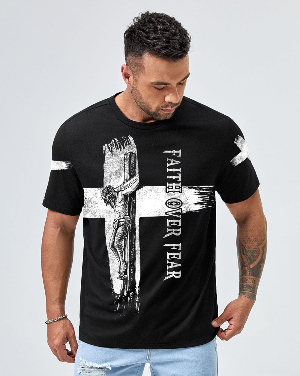A Child Of God A Man Of Faith Men's Christian Tshirt