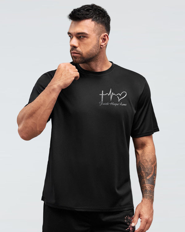 One Nation Under God Eagle Painting Men's Christian Tshirt