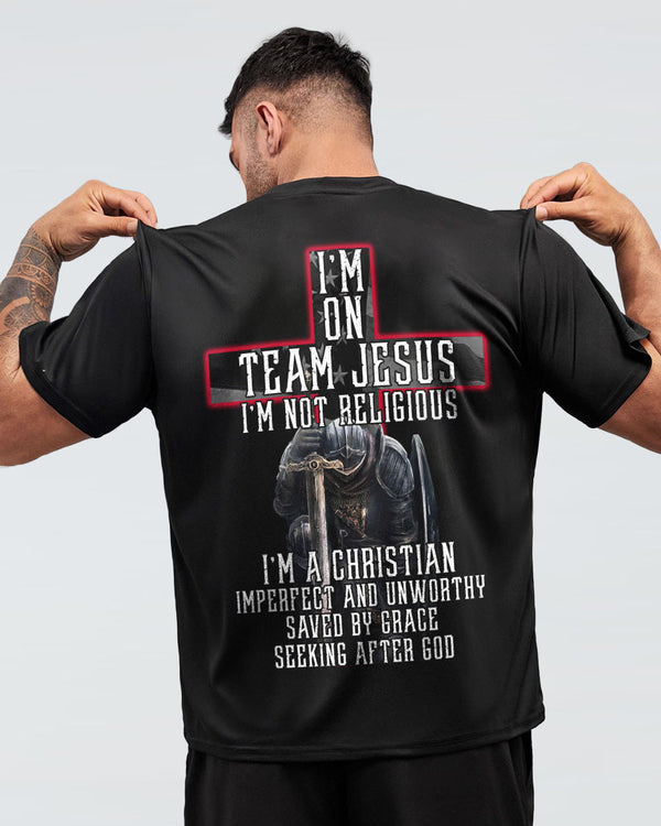 I'm On Team Jesus Men's Christian Tshirt