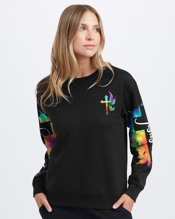 Colorful Faith Lion Warrior Women's Christian Sweatshirt
