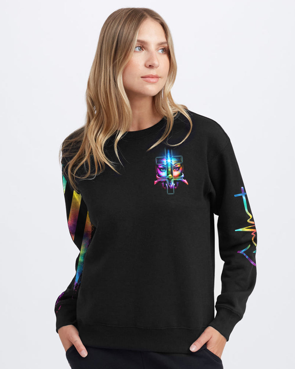 The Devil Whispered A Warrior Of Christ Women's Christian Sweatshirt