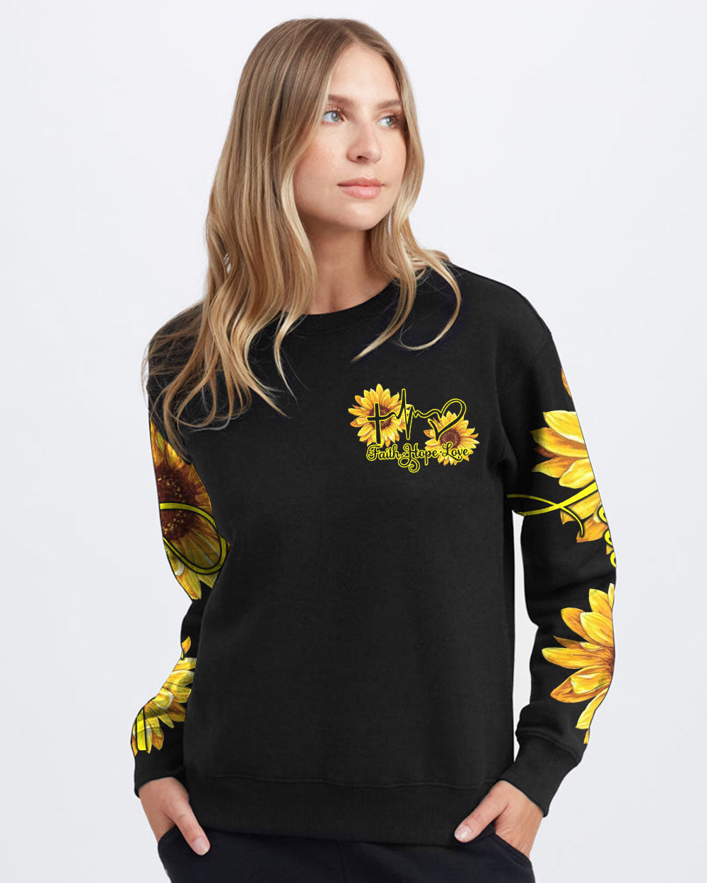 God Says You Are Sunflower Women's Christian Sweatshirt