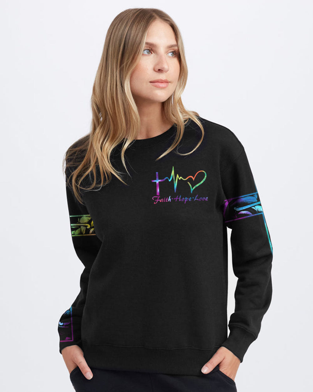 Fe Rose Colorful Women's Christian Sweatshirt