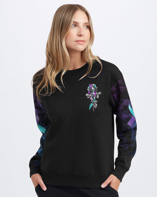 Choose To Keep Going Rose Smoke Women's Suicide Prevention Awareness Sweatshirt