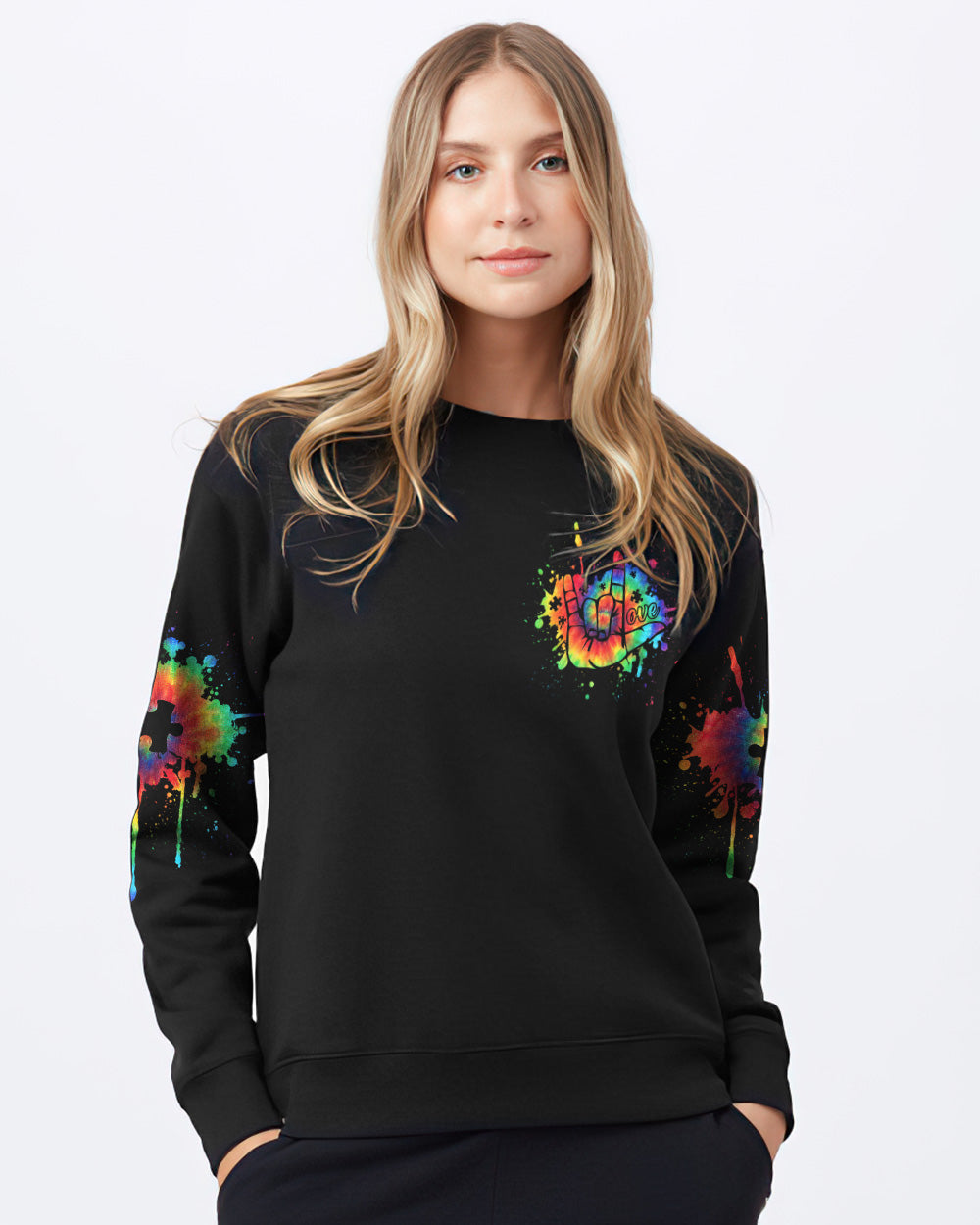 Someone With Autism Has Taught Me Women's Autism Awareness Sweatshirt