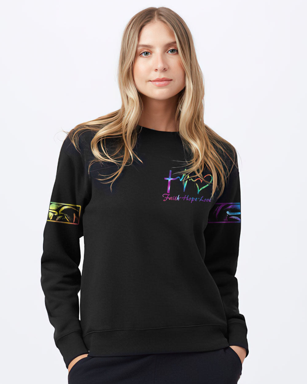 Fe Rose Colorful Women's Christian Sweatshirt