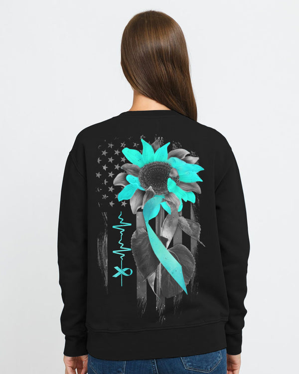 Sunflower Flag Women's Ovarian Cancer Awareness Sweatshirt