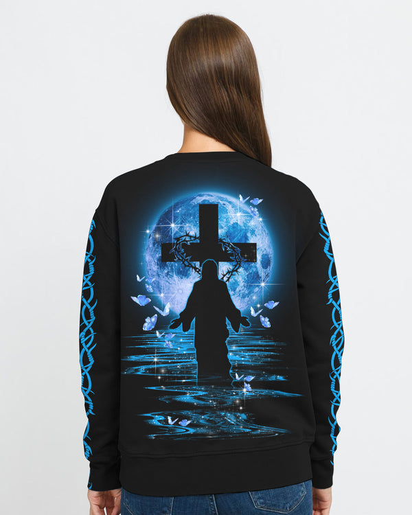 Jesus Moon Heaven Women's Christian Sweatshirt