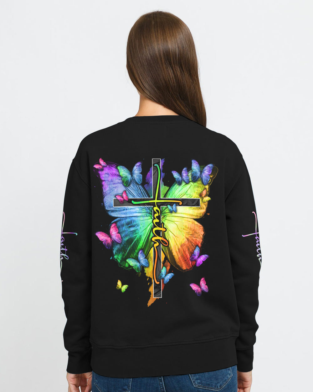 I Can Do All Things Butterfly Women's Christian Sweatshirt