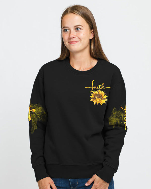 Faith Sunflower Leopard Women's Christian Sweatshirt