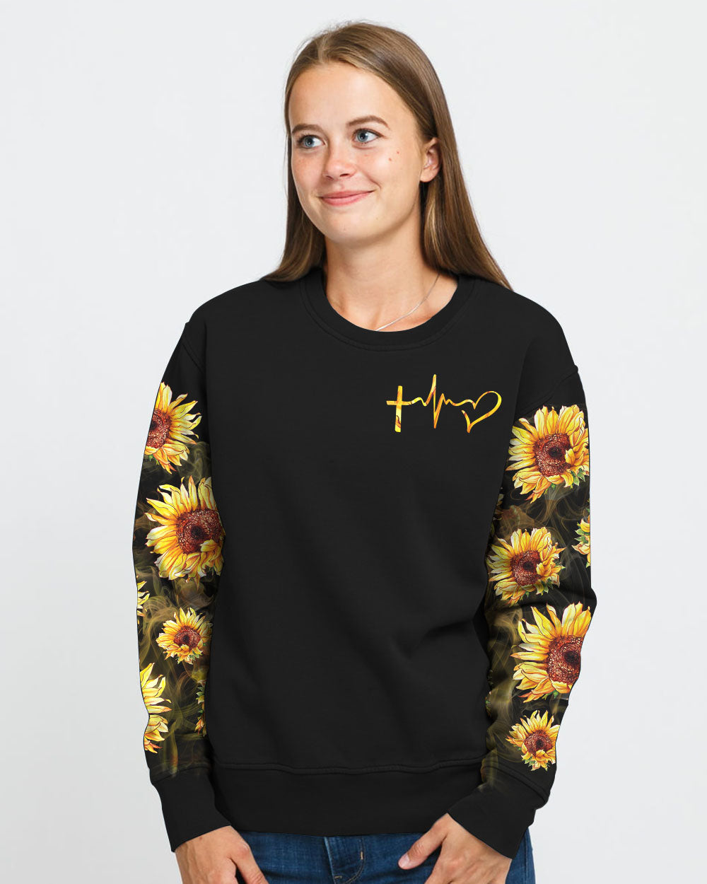 Sunflower Fly Fe Women's Christian Sweatshirt