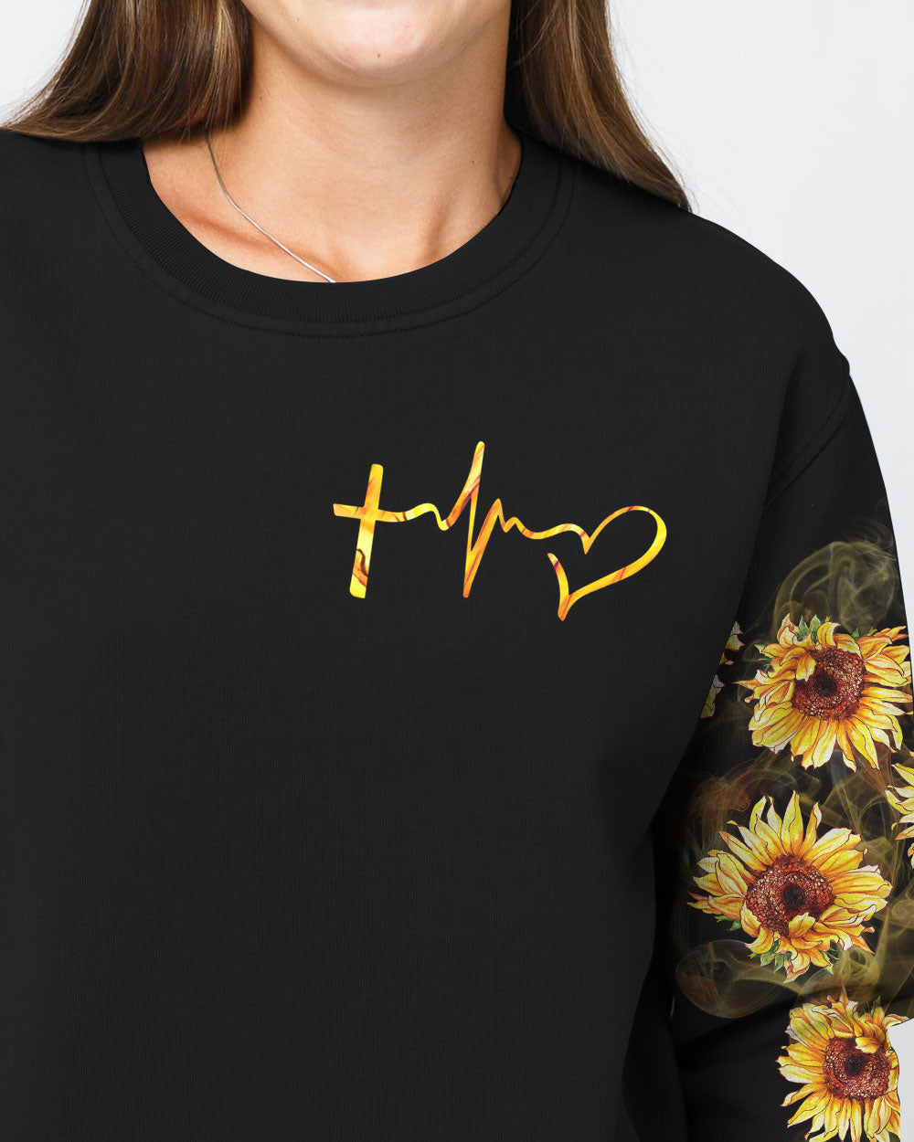Sunflower Fly Fe Women's Christian Sweatshirt