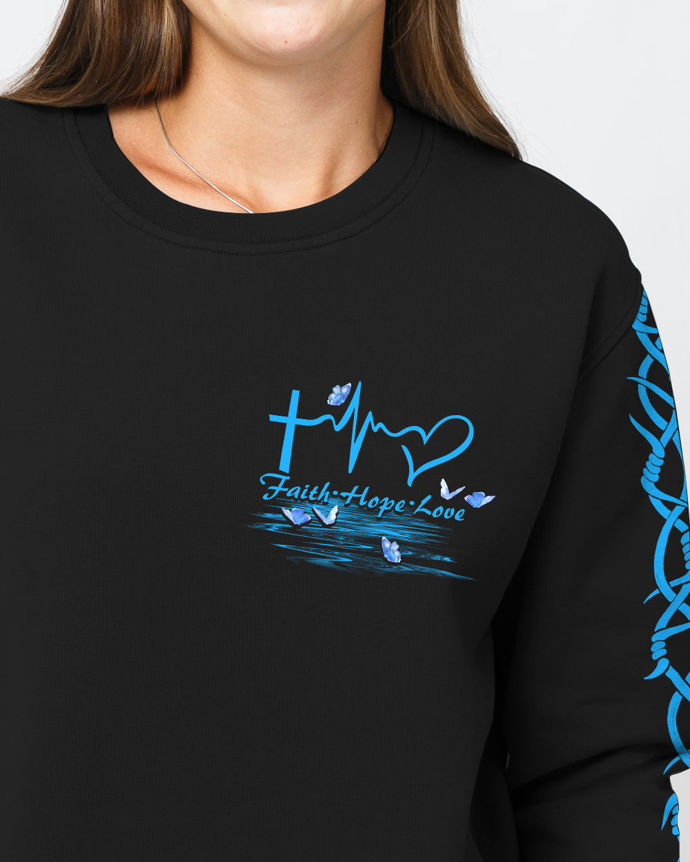 Jesus Moon Heaven Women's Christian Sweatshirt