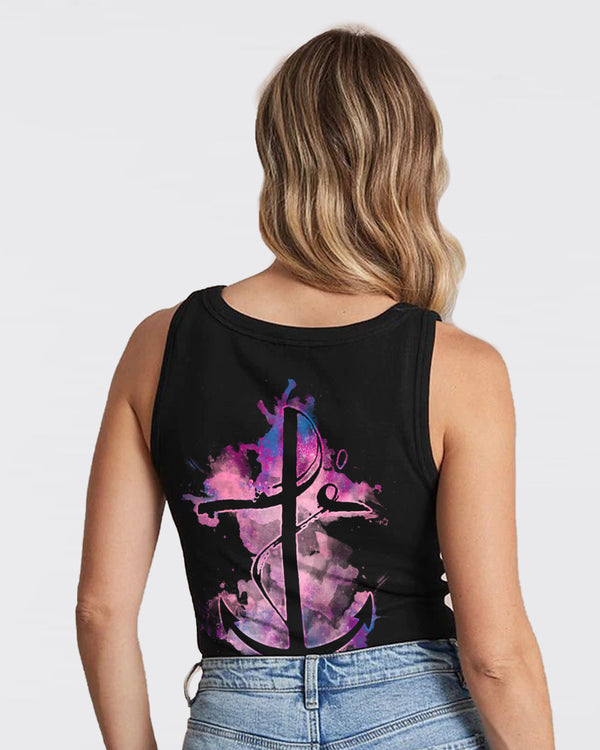 Fe Anchor Watercolor Women's Christian Tanks