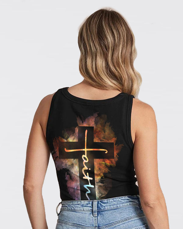 Faith Galaxy Cross Women's Christian Tanks