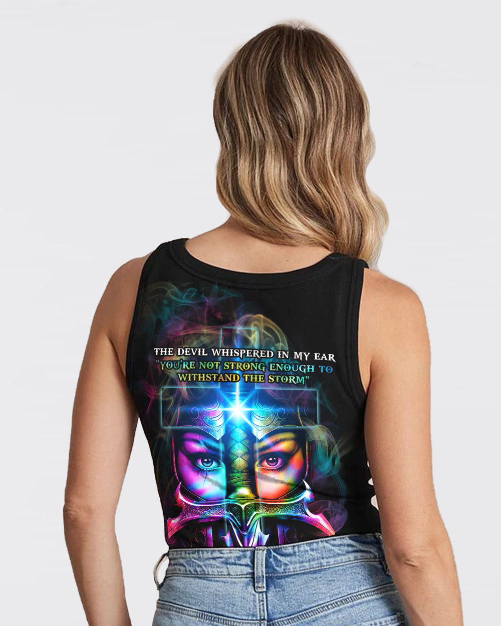 The Devil Whispered A Warrior Of Christ Women's Christian Tanks