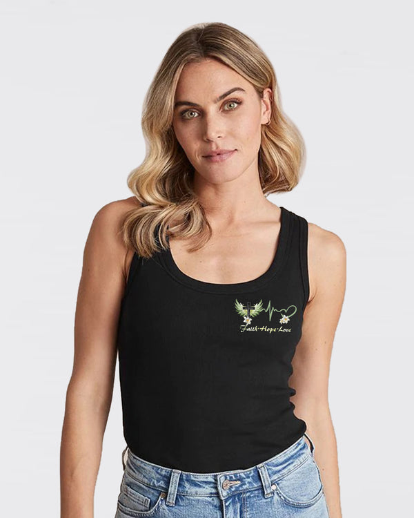 Faith Cross Lily Women's Christian Tanks