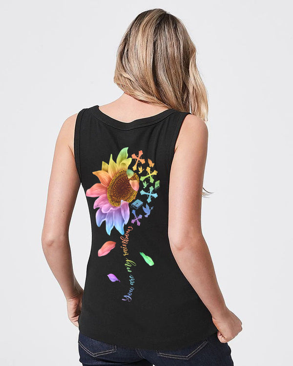 You'Re My Rainbow Cross Faith Women's Christian Tanks