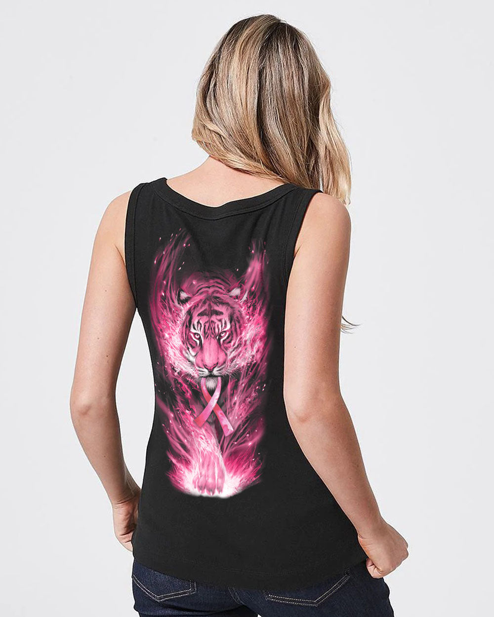 Fire Tiger Women's Breast Cancer Awareness Tanks