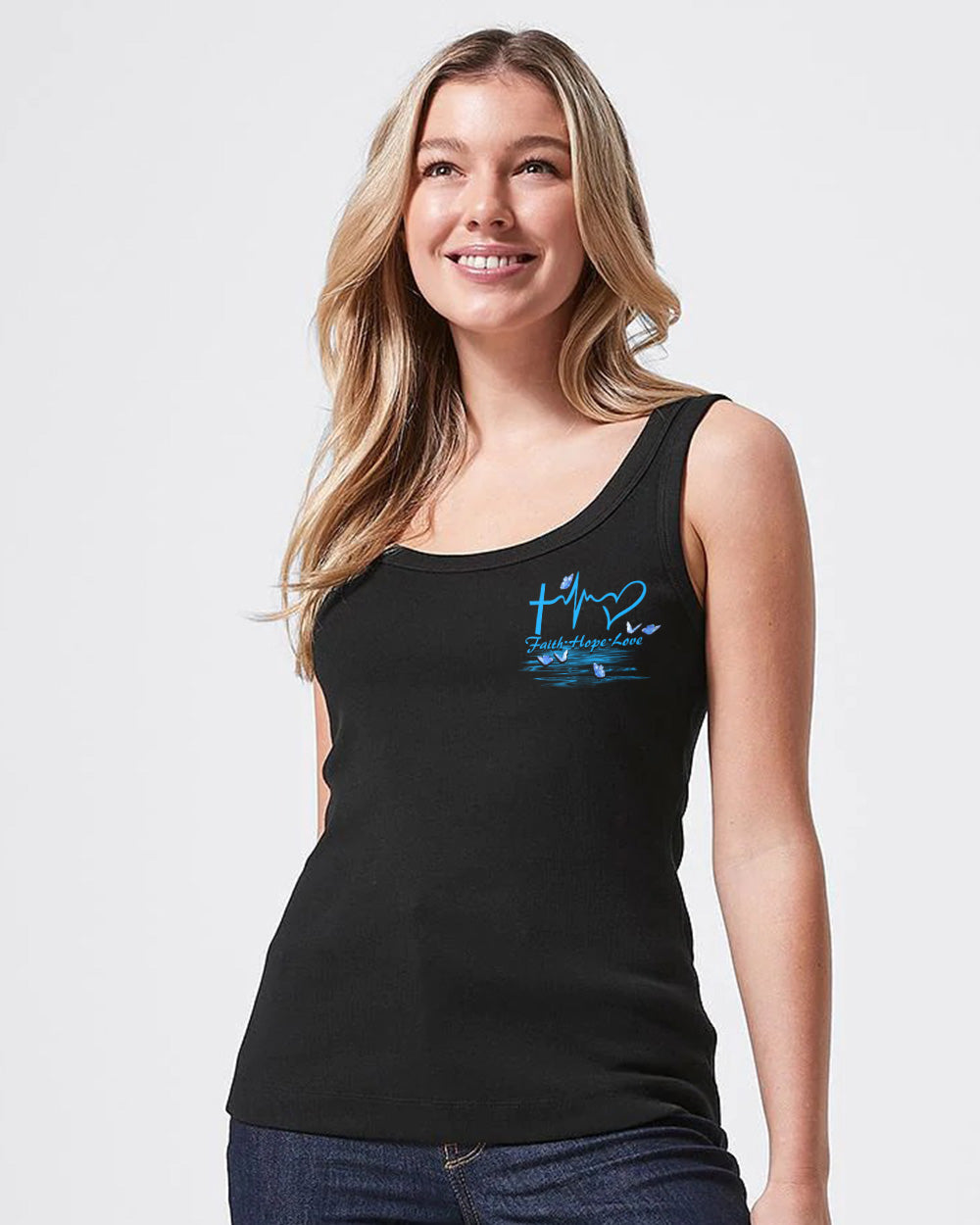 Jesus Moon Heaven Women's Christian Tanks