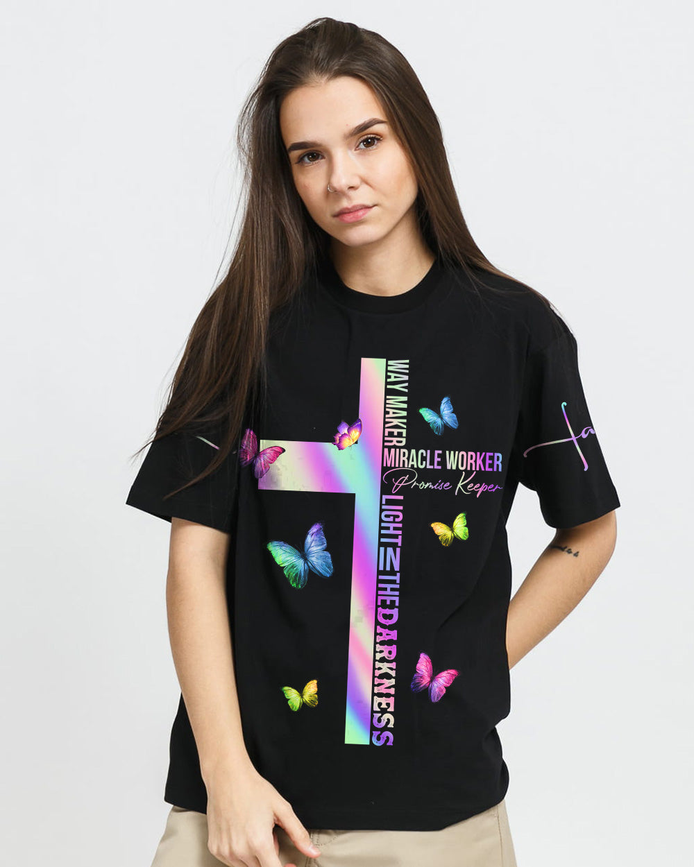 Way Maker Butterfly Women's Christian Tshirt