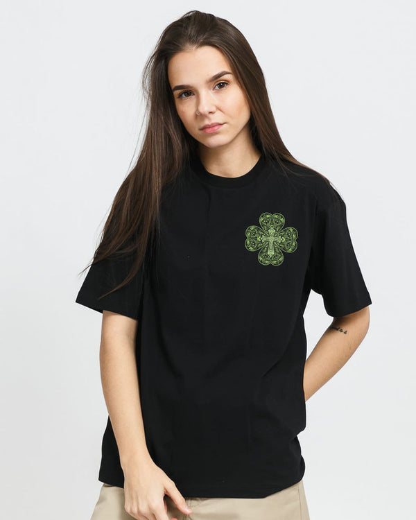 Clover Mandala Cross Women's Christian Tshirt