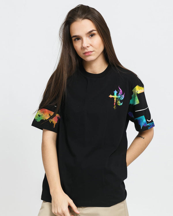 Colorful Faith Lion Warrior Women's Christian Tshirt